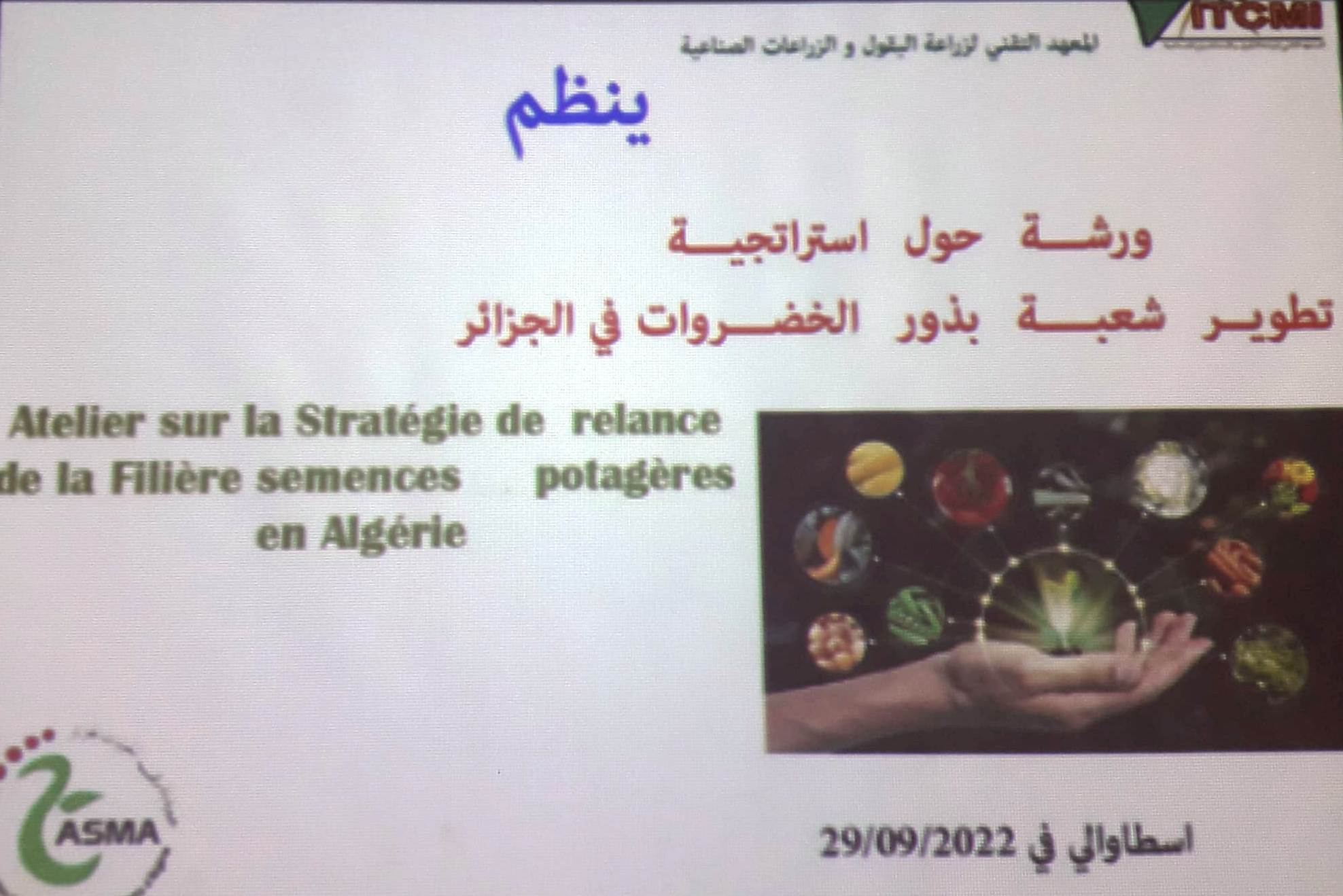 Atelier sur la stratégie des semences potagères locales en Algérie